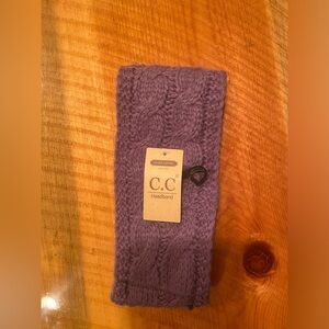C.C fuzzy lined winter headband